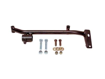 BMR Manual Steering Conversion Bracket; Black Hammertone (93-02 Firebird)