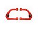 BMR Non-Adjustable DOM Front Upper Control A-Arms; Polyurethane Bushings; Red (93-02 Firebird)