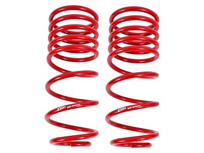 BMR Rear Lowering Springs; Handling Version; Red (93-02 Firebird)