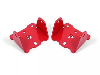 BMR Solid Engine Side Motor Mount Kit; Red (82-92 Firebird)