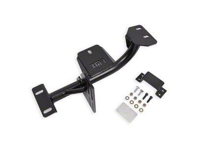 BMR TH350 Transmission Torque Arm Relocation Crossmember; Black Hammertone (98-02 5.7L Firebird)