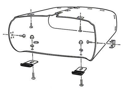 Bob Drake Glove Box and Door Mounting Kit (40-48 Ford Car)