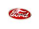 Bob Drake Grille Shell Ornament Emblem; Red (1934 Ford Car)