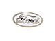 Bob Drake Grille Shell Ornament Emblem; White (1934 Ford Car)