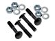 Bob Drake Headlight Bar Bolt Set; Black (1932 Ford Car; 32-34 Ford Truck)