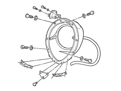 Bob Drake Headlight Bucket, Lens and Rim Mount Kit (1939 Ford Car Deluxe)