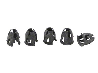 Bob Drake Emblem Barrel Clips; 1/8-Inch Stud Size; 1/4-Inch Hole Diameter (48-66 F1, F-100, F2, F-250, F3, F-350, F4)