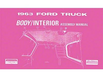 Body and Interior Assembly Manual - 1963 Pickup - 58 Pages