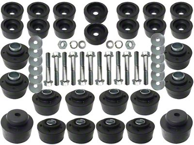 Body Mount Bushing and Hardware Kit (73-77 El Camino)