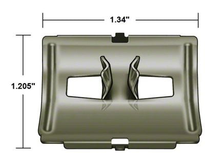 Body Side Moulding Clip - Falcon Futura & Sprint