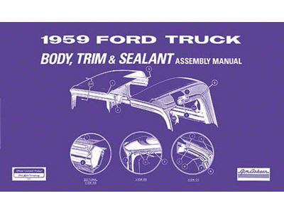 Body Trim and Sealant Assembly Manual - 1959 Pickup - 54 Pages