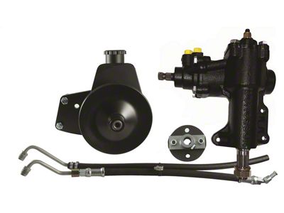 Borgeson Power Steering Conversion Kit; 14:1 Ratio (68-70 289/302/351W V8 Mustang w/ Manual Steering)