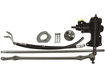 Borgeson Power Steering Conversion Kit; 14:1 Ratio (64-66 289/302/351W V8 Mustang w/ Power Steering)