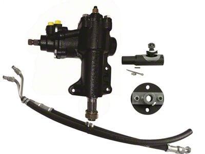 Borgeson Power Steering Conversion Kit; 14:1 Ratio (68-70 289/302/351W V8 Mustang w/ Power Steering)