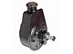 Borgeson Power Steering Pump; Black (64-73 Mustang)