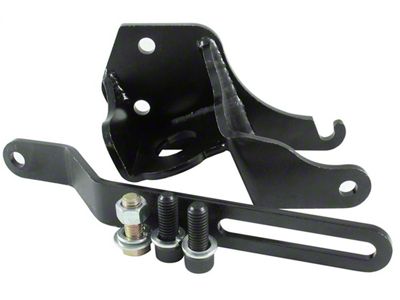 Borgeson Power Steering Pump Bracket; Front Motor Mount (55-57 150, 210, Bel Air, Nomad)