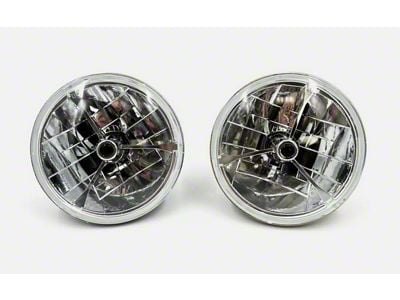 Bous Performance 7-Inch Tri-Bar H4 Headlights with with Black Dot (Universal; Some Adaptation May Be Required)