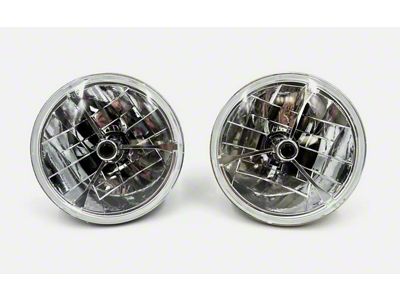 Bous Performance 7-Inch Tri-Bar H4 Headlights with with Black Dot (Universal; Some Adaptation May Be Required)