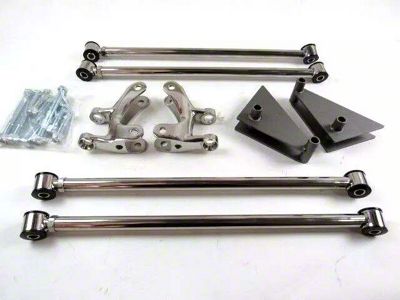 Bous Performance Front Four-Bar Suspension Kit; Stainless Polished (28-31 Model A)