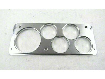 Bous Performance 5-Hole Dash Gauge Panel; Polished Aluminum (1940 Ford Car, Ford Truck)