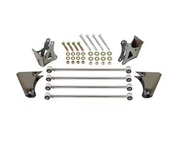 Bous Performance Front Four-Bar Suspension Kit; Stainless Polished (32-34 Ford Car, Ford Truck)