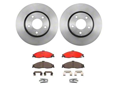 Brembo Vented Brake Front and Pad Kit; Front (98-02 Firebird)