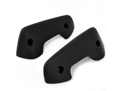 Arm Rest Pads; Black (66-67 Bronco)