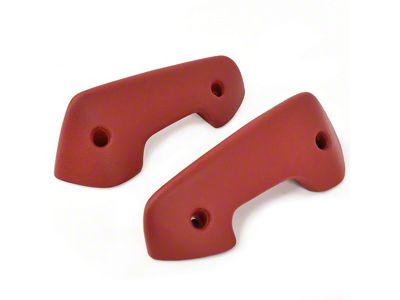 Arm Rest Pads; Red (66-67 Bronco)