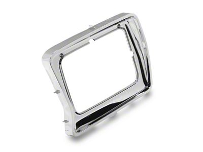 OPR Rectangle Headlight Door; Chrome; Driver Side (78-79 Bronco)