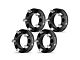 1.50-Inch 5-Lug Wheel Spacers; Black; Set of Four (66-96 Bronco)