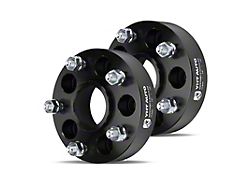 1.50-Inch 5-Lug Wheel Spacers; Black; Set of Two (82-90 Bronco)