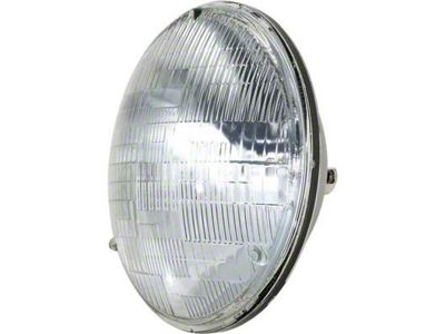 7-Inch Sealed Beam Headlight; Chrome Housing; Clear Lens (73-78 Bronco)