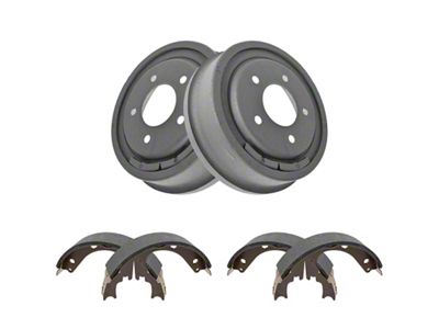 Brake Shoe and Drum Kit; Rear (87-96 Bronco)