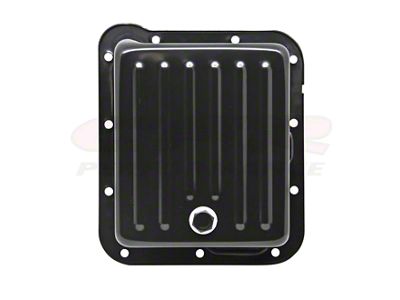 C6 Case Fill Style Deep Sump Transmission Pan; Black (73-77 Bronco)