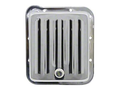 C6 Case Fill Style Deep Sump Transmission Pan; Chrome (73-77 Bronco)