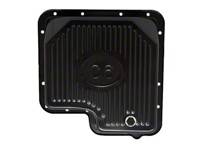 C6 Transmission Pan; Black (78-91 Bronco)