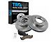 Ceramic 5-Lug Brake Rotor and Pad Kit; Front (87-93 Bronco w/ Auto Locking Hubs)