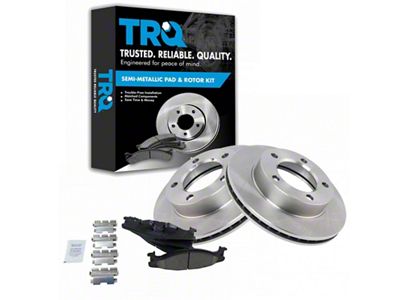 Ceramic 5-Lug Brake Rotor and Pad Kit; Front (94-96 Bronco)