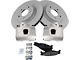 Ceramic 5-Lug Brake Rotor, Pad and Caliper Kit; Front (94-96 Bronco)