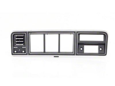 Dash Bezel with A/C Vents; Black (78-79 Bronco)