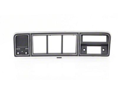 Dash Bezel without A/C Vents; Black (78-79 Bronco)