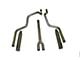 Deep-Tone Dual Exhaust System with Painted Blunt Tips; Rear Exit (87-96 5.8L Bronco)