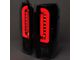 Dual Red LED Tail Lights; Black Housing; Clear Lens (90-96 Bronco)