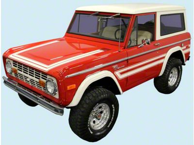 Explorer Package Stripe Kit; Beige (1976 Bronco)