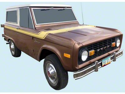 Explorer Package Stripe Kit; Yellow (76-77 Bronco)