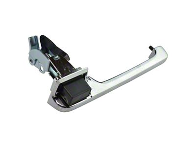 Exterior Door Handle; Driver Side; Chrome (80-96 Bronco)