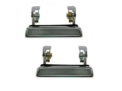 Exterior Door Handles; Chrome (78-79 Bronco)