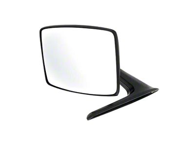 Exterior Mirror; Black (66-77 Bronco)