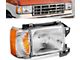 Factory Style Headlight; Chrome Housing; Clear Lens; Passenger Side (87-91 Bronco)