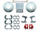 Ford 9-Inch High Performance Rear End Disc Brake Conversion Kit without E-Brake; Red Calipers (66-78 Bronco)